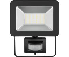 goobay Proyector LED con 50W con Detector de Movimiento, Negro, 30 Watt