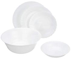 Dajar Vajilla Feston 41Â piezas/12Â de Personas. Luminarc, Vidrio, Blanco, 36Â x 26Â x 27Â cm, 41Â Unidades de Medida