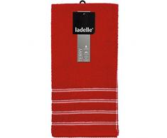 Ladelle Toalla de Cocina Profesional Serie II 50 x 70 cm 2 Piezas en Rojo, 2 Piezas