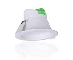 Roblan ALLINR2459BF Downlight Foco Empotrable, 14 W, Blanco