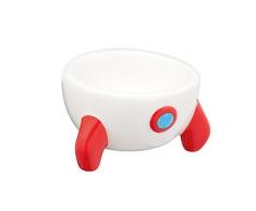 KitchenCraft KCEGGROCKET - Huevera, color blanco y rojo