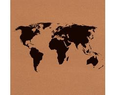 Eurographics World tablón de corcho, color marrón, 40 x 40 x 1.8 cm