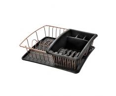 Metaltex Aquatex Copper - Escurreplatos con Bandeja, Color Cobre