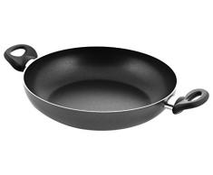 HOME Maitre - Cacerola con 2Â Asas, Revestimiento Antiadherente, 24Â cm, Aluminio, Color Antracita/Negro