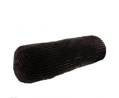 Gözze Cojín cilíndrico imitación Pana, poliéster, marrón Oscuro, 75 x 22 x 22 cm