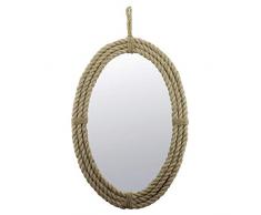 Stonebriar Espejo ovalado de cuerda con colgador