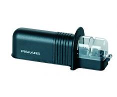 Fiskars Roll-Sharp Afilador de cuchillos con piedra de cerÃ¡mica, PlÃ¡stico, Negro, Essential, 1023811