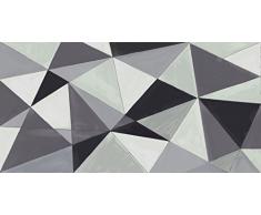 Vilber Gran Chef Kandinsky Alfombra, Vinilo, Negro, 50x120x0.2cm