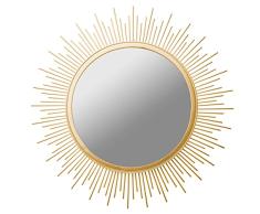 AMARE Boho - Espejo de Sol (39,5 x 39,5 x 1 cm), Color Dorado