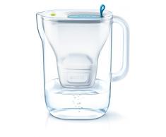 BRITA Style â Jarra de Agua Filtrada con 1 cartucho MAXTRA+ â Filtro de agua BRITA que reduce la cal y el cloro â Agua filtrada para un sabor excelente â Tapa del filtro color azul
