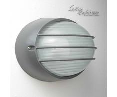 AMSTERDAM lámpara de pared exterior jardín en antracita/E27 230 V hasta 60 W IP44/exterior de pared Lámpara de aluminio fundido para entornos húmedos hogar Puerta Escaleras