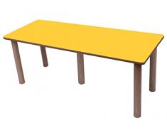 Mobeduc Mesa Infantil ala 150x45 cm (Talla 3), Haya, Haya y Amarillo, 150 x 45 cm