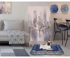 Sogni e capricci Tapete Totalmente Impermeable para Perros y Gatos, Azul Oscuro, 71x57cm, poliéster