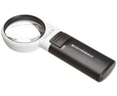 Eschenbach 151141 - Lupa de Mano con iluminación LED, Aumento de 4 Lentes: diámetro de 60 mm