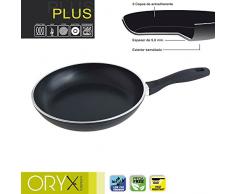 ORYX 5023320 Sartén Aluminio Antiadherente Plus, Forjada, Apta Inducción, Libre PFOA, Diámetro 26 cm, Espesor 5 mm