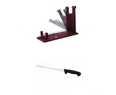 Lacor 62359 - Jamonero Polietileno, Plegable 49024 - Cuchillo jamonero Estampado Profesional, 26 cm