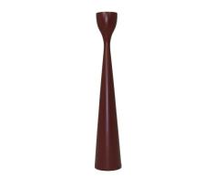 Freemover Rolf - Candelabro (Madera de Haya, 38 cm), Color Rojo Oscuro