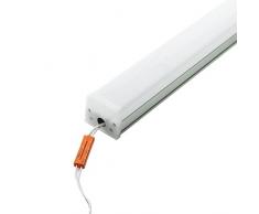 M Ledme - Regleta LED Lineal Trian Con Led Integrado Enlazable 40W, 4000 lúmenes, Color Luz Neutra (4500K), 120 cm, Cable De Conexión Incluido.
