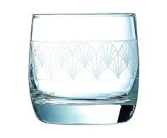 CreaTable, 22626, Serie PARADISIO, vaso de whisky 4 piezas