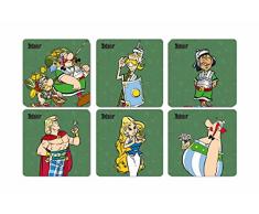 SD Toys Posavasos Legionarios Asterix, Corcho, Multicolor, 3x9x9 cm, 6 Unidades