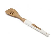 Lacor Natura White 68193 Cuchara Ensalada, Madera, Blanco, 32 cm