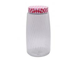 Silicone Gold Tarro con Tapa, Cristal, Rojo, 32 x 13 x 13 cm
