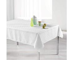 Douceur dIntérieur Mantel Rectangular 140 x 250 cm Jacquard Tokio Blanco
