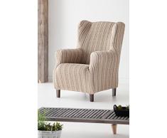 Martina Home Mejico - Funda elástica de Sillón Orejero, Marrón, 33x42x8 cm