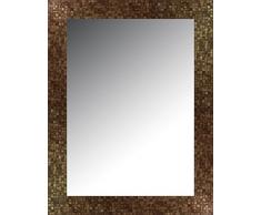 Lienzos Levante Espejo de Pared para baño o recibidor, Madera, Oro, 116 x 76 cm
