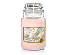 Yankee Candle Ltd Rainbow galletas tarro de cristal, rosa, 10,7 x 10,7 x 16,8 cm