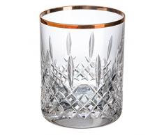 Cristal de Bohemia Blues Filo Vasos Bajos, Cristal, 32x24x8 cm, 6 Unidades