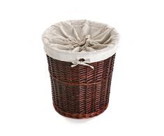 Versa 20890071 Cesto Ropa Mimbre Marrón 40 x 40 x 40 cm