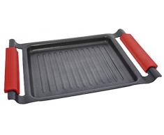 Jata Hogar Bandeja Grill, Aluminio Forjado, Negro, 28 cm