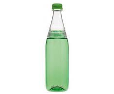 Aladdin Fresco Twist & Go, Botella de Agua con tapadera de Dos Lados, plástico, Verde, 8 x 8 x 27 cm