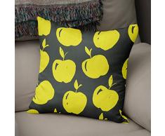BonaMaison Fundas para CojÃ­nes, Amarillo neÃ³n y Humo Funda de Almohada Silla Oficina Cama Decorativa Moderna DecoraciÃ³n del Hogar HabitaciÃ³n, 43x43 Cm - DiseÃ±ado y Fabricado en TurquÃ­a