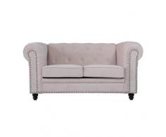 DRW Sofa Chester Blanco de 2 plazas 304X304X332 cm