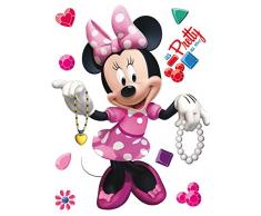 AG Diseño DKS 1084 Disney Minnie Mouse, Pegatinas de Pared, 30 x 30 cm â 1 Notebook, Papel, Colorful, 30 x 30 cm