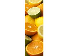 Plage Naranjas Pomelos Y Limones Vinilo Adhesivo para la Cocina, Vinilo, Naranja y Amarillo, 60x180 cm