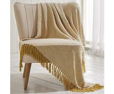 Portfollio Cotton Chair Sofa Couch Bed Portfolio Ascot Chevron Ocre 100% algodón Silla sofá Cama 180 x 250 cm, 180x250cm