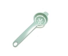 Separador de claras de huevo, cuchara separadora de yemas de huevo de plástico, herramienta de cocina adecuada para hornear pequeñas herramientas (verde)