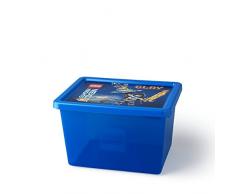 LEGO 4094 Caja Grande de Almacenamiento Nexo Knights de 18 l, Apilable, Azul translúcido, Blue, 37.8 x 29.7 x 23.5 cm