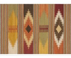 Vilber Bohemian Kilim 2576 Alfombra, Vinilo, Multicolor, 100x153x0.2cm