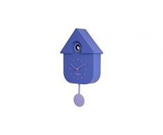 Fisura - Reloj de Cuco Morado y Lila. Reloj Pared. Reloj Pared Original para Regalo. 3 Pilas AA no Incluidas. Medidas: 21,5 x 8 x 41,5. PlÃ¡stico ABS.