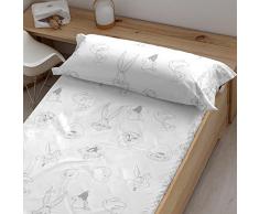 BELUM | Bajera Looney Tunes 100% algodón para Cama de 150/160, Bajera Ajustable Muticolor, Bajera de algodón Suave, Bajera Ajustable Elastica