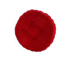 Mnixy CojÃn de Asiento Tatami Silla de Redonda Algodón para Oficina Hogar Coche - Rojo