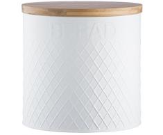 Typhoon Panera redonda con grabado de vida, acero inoxidable, color blanco, 25Â x 25Â x 25Â cm