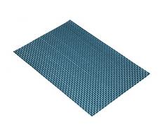 Kitchen Craft - Salvamanteles de vinilo tejido, 30Â xÂ 45Â cm, aguamarina, Turquoise Weave, 45 x 30 x 0.1 cm