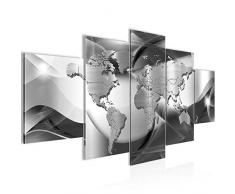 decoraciÃ³n de la mesa de la pared mapa del mundo - 200 x 100 cm Vista de impresiÃ³n en lienzo SalÃ³n Apartamento - listo para colgar - 109251c