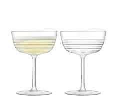 LSA International - G1491-09-171 - Copa de cóctel para champán (265 ml, 2 unidades), transparente