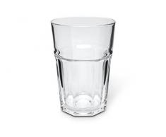 Cofan Lublin 6 Vasos Refresco, Acero, Gris, 19 x 18 cm